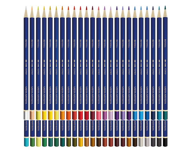 Карандаш акварельный набор заточенный 4х48 цв, Vista-Artista Fine VFWP-48