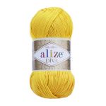 Пряжа Alize (Ализе) Diva / уп.5 мот. по 100 г, 350м, 110 цыпленок A