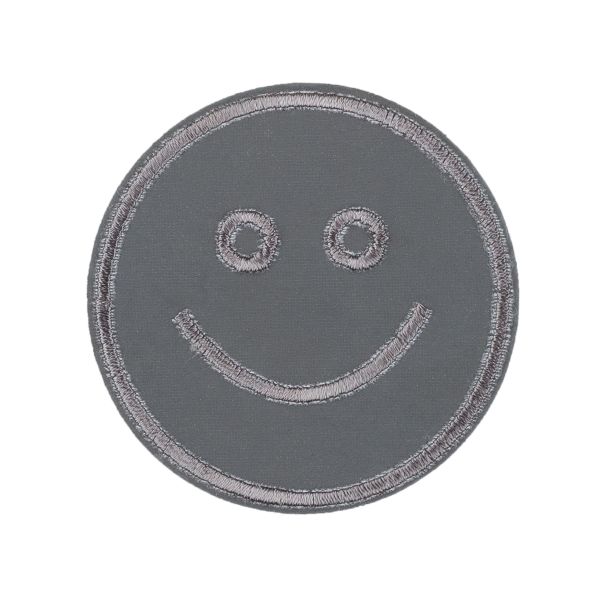 Термоаппликация L №30/5, 5 шт, L090 смайл светоотраж. 5х5 см, Gamma