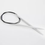 Спицы круговые Knit Pro Basix Aluminum 6 мм / 60 см, алюминий, серебристый, 45329