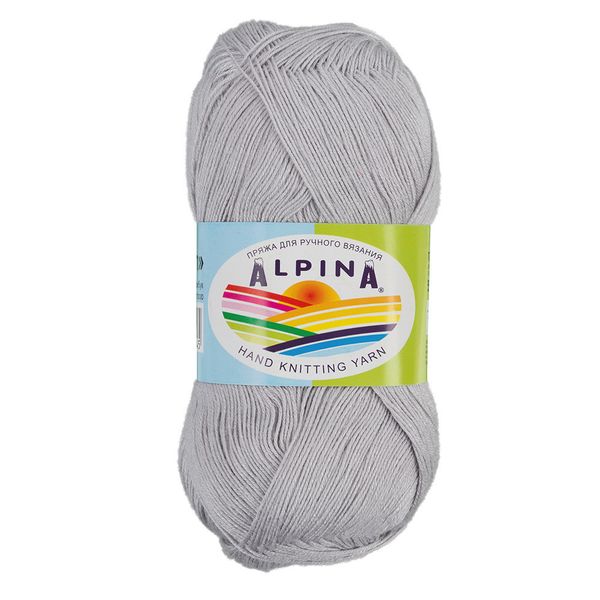 Пряжа Alpina Viven / уп.10 мот. по 50г, 405м, 28 серебристый