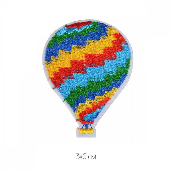 Термоаппликация Воздушный шар 3х6см, 10 шт