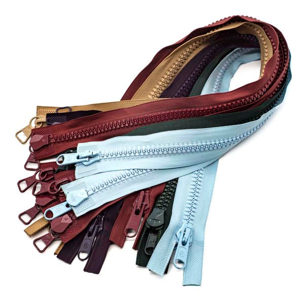 Молния трактор Arta Т8 (8 мм) 2 зам., разъем., 60 см, цв. ассорти, уп.10 шт