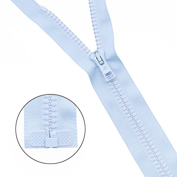 Молния трактор Arta Т6 (6 мм) 1 зам., разъем., 70 см, цв. 104 голубой, уп.5 шт