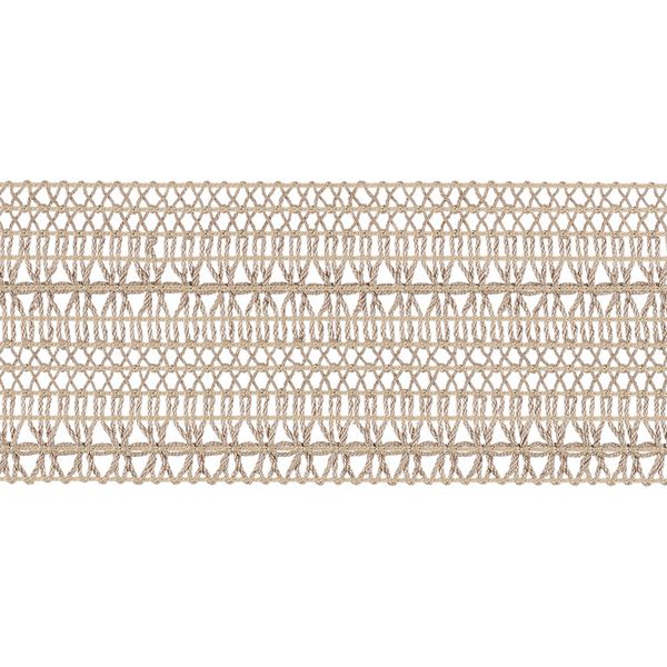 Тесьма отделочная 62 мм / 25 метров, р.6214, льняной, Gamma р.6214