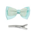 Набор Б-003 мини бантик+заколка 36мм/35мм (мятный/белый) 29354