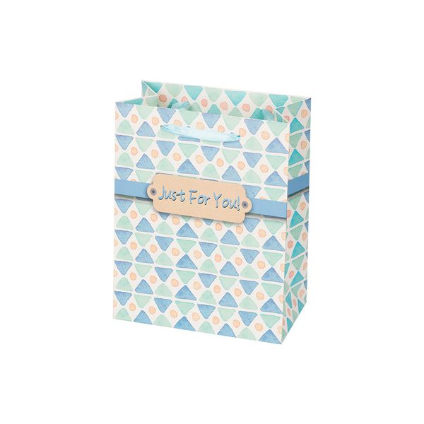 Подарочный пакет 210 г/м², 18х23х10 см, 12 шт, 05 геометрия, Stilerra BRVS