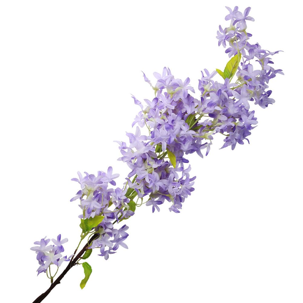 Цветы искусственные Вишня 100см, XY118-63006A фиолетовый