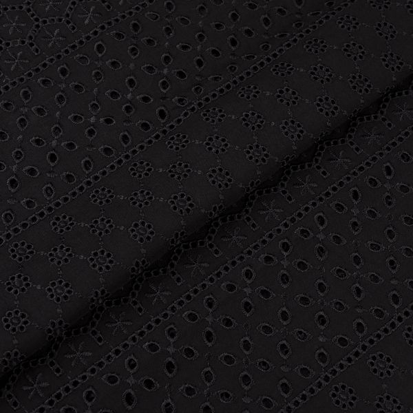 Ткань шитьё (прошва) 150х135 см, черный, Gamma YFAS-981