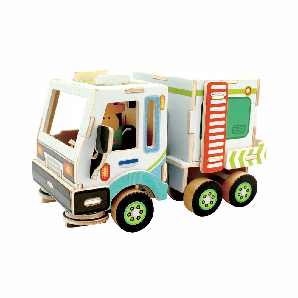 Пазл серия Дорожно-строительная техника RT-004, уборочная машина, Rezark RT-004