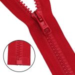 Молния трактор Arta Т6 (6 мм) 1 зам., разъем., 90 см, цв. 008 красный, уп.5 шт