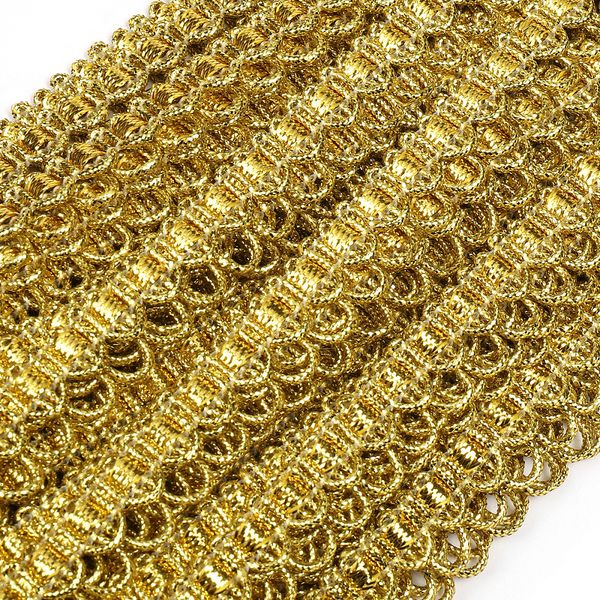 Тесьма отделочная 12 мм, 9600 цв.золото уп.13.71м