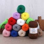 Пряжа Вязь Акриловая тонкая / уп.3 мот. по 100 г, 360 м, 818 светло-коричневый