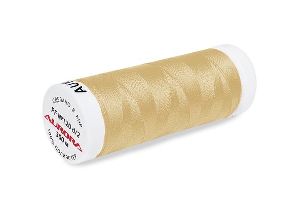 Нитки для креативных работ Aurora №120, 300 м, цв. PF734, 5 катушек