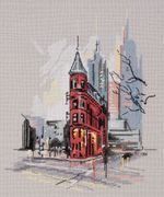 Набор для вышивания нитками Panna, Гудерхам-билдинг, 18,5х22 см