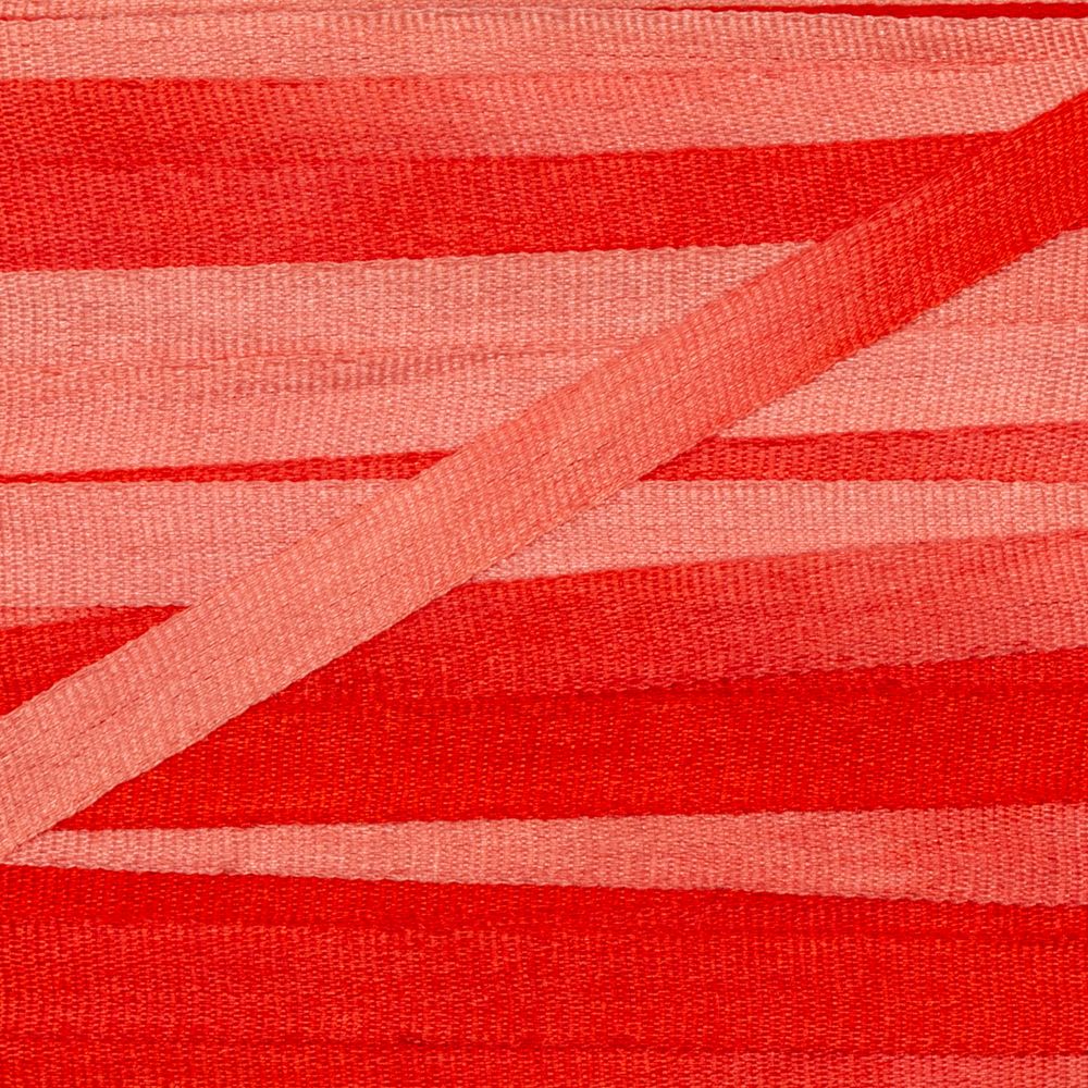 Лента (тесьма) шелковая 4.0 мм / 45.5±0.5 метров, M046 розовый/красный, Gamma SRM-4