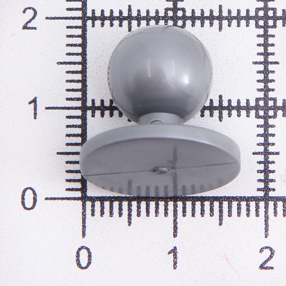 Пуговицы Пукли для поварских курток 12 шт, 10мм (d основания=18мм, h=16мм) (серебро)