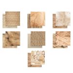 Набор бумаги для скрапбукинга 190 г/м², 20х20 см, 3х7 л, Вокруг меня, 2605 Бежевый, Mr.Painter PSR-Q