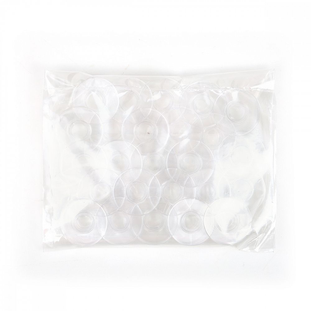 Шпули к БШМ 20х7.5 мм, арт.ТВ-0350-0046 цв. прозрачный пластик уп.25 шт