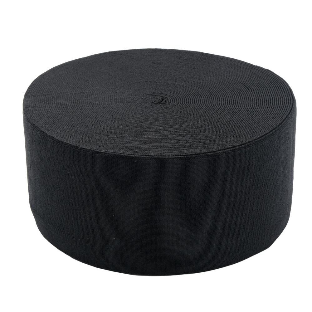 Резинка башмачная широкая 100.0 мм / 25 метров, черный