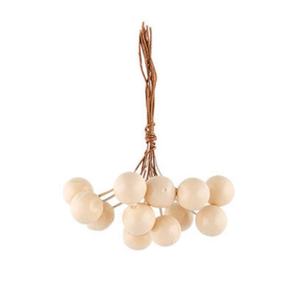 Ягоды декоративные 6х12 шт, 05 Кремовый, Mr.Painter PFF-03