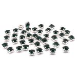 Хрустальные стразы в цапах/серебро, 6мм, 40 шт/упак, Astra&Craft (36 изумрудный), 4AR169/176