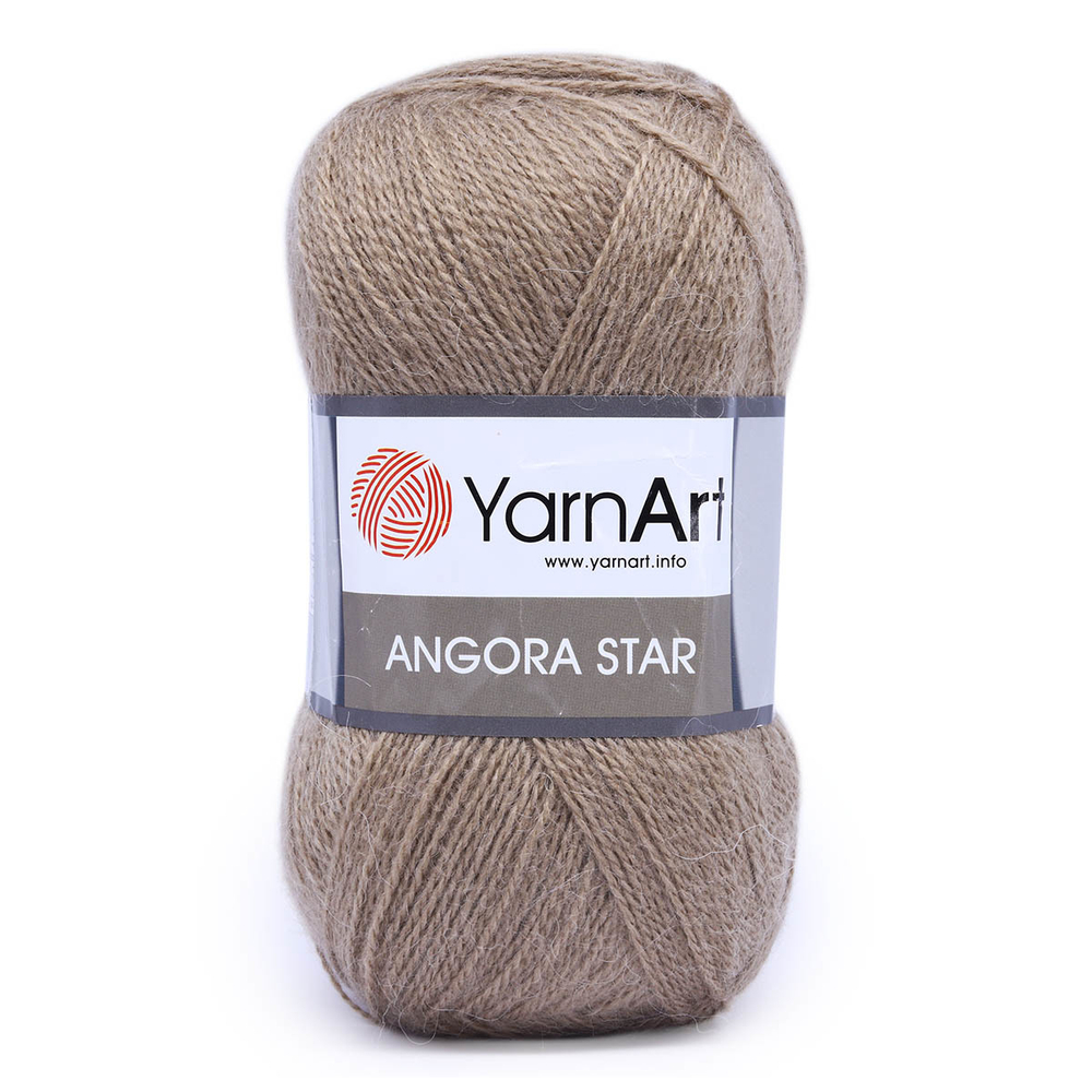 Пряжа YarnArt (ЯрнАрт) Angora Star / уп.5 мот. по 100 г, 500м, 512 серо-бежевый