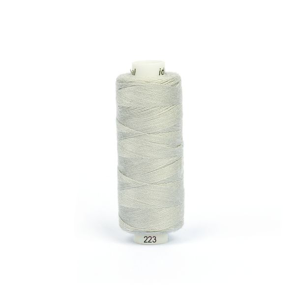 Нитки швейные бытовые Ideal 40/2, 366 м / 10 кат., 223 серый