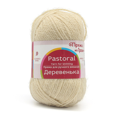 Пряжа Троицкая Деревенька / уп.10 мот. по 100 г, 170 м, 166 суровый