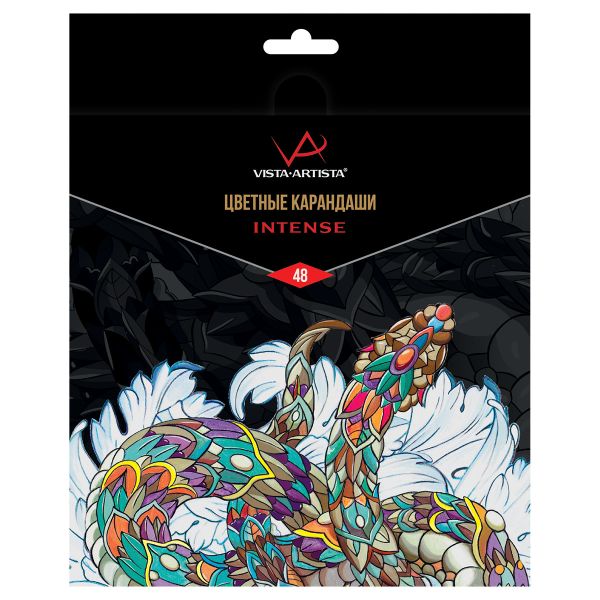 Набор цветных карандашей заточенный 4х48 цв, Vista-Artista INTENSE VICP-48