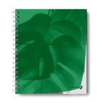 Тетрадь общая с пластик. обложкой, ч/б запечат. титульн.лист, 180 мкм, A5 48 л. на гребне 65 г/м², белизна 100% 4 шт клетка, 01548 Утренний пейзаж, зелёная, Светоч Т208