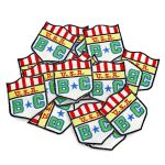 Термоаппликация вышитая U.S.A 6,5х5,5см (20 шт) (1 белый/черный/красный), FS6457