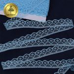 Кружево отделочное в стиле "трикотаж" 12 мм / 9.14 метров, TBY 150-2, цв.05 голубой