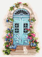 Картина по номерам Фрея PKZ/PM-055, Уютное крыльцо, (на картоне) 40х30 см