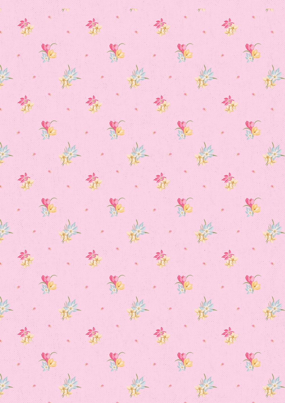 Ткань для пэчворка Peppy Весенний этюд, рулон 112 см / 5 метров, ВЭ-18 розовый, Peppy