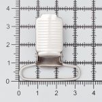 Клипса для подтяжек полоса 30.0 мм, сталь (никель), 20 шт