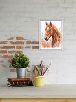 Набор для вышивания нитками Panna J-7528, В степи среди трав, 23.5х33 см