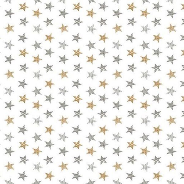 Муслин 50х50см набивной арт 704 Тейково рис 29170 вид 1 Звездочки, 928979