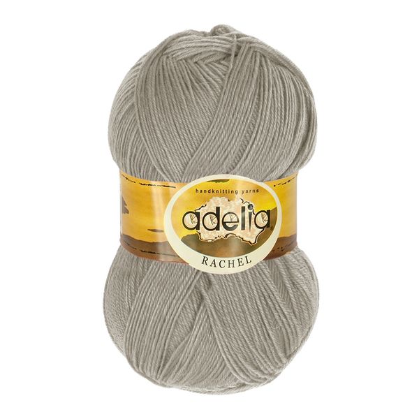 Пряжа Adelia Rachel / уп.5 мот. по 100г, 400м, 19 серый