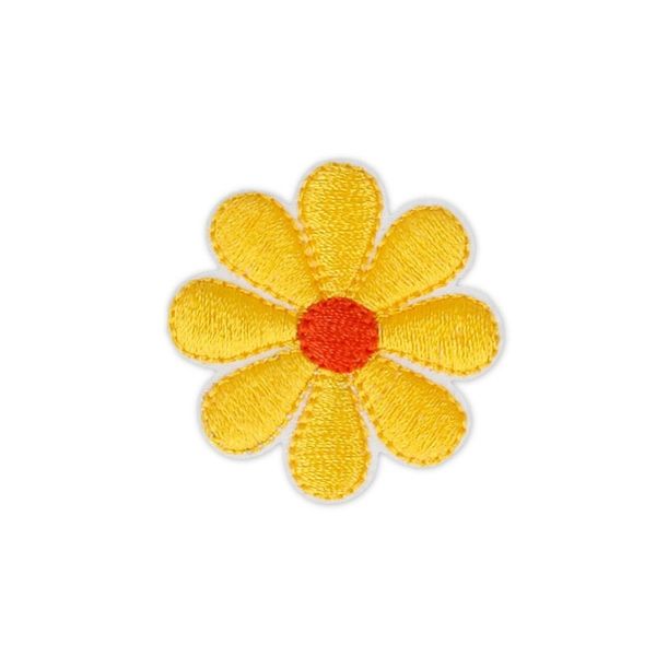 Термоаппликация №04/5, 5 шт, №1580A цветок желтый 3.5х3.5 см, Gamma