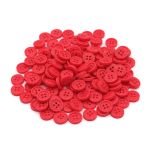 Пуговицы 4 прокола 18L (11мм), (col.10 красный) CN2732, 144 шт