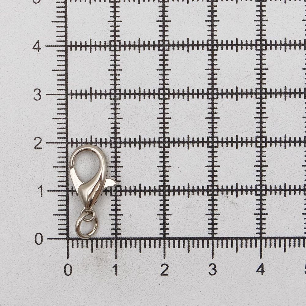 Замок для бус 21х10 мм (in 5 мм), никель, ГМХ14167, 20 шт