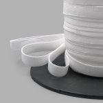 Резинка бельевая (бретелечная) матовая 8.0 мм / 50 метров, белый, (МL195.008)