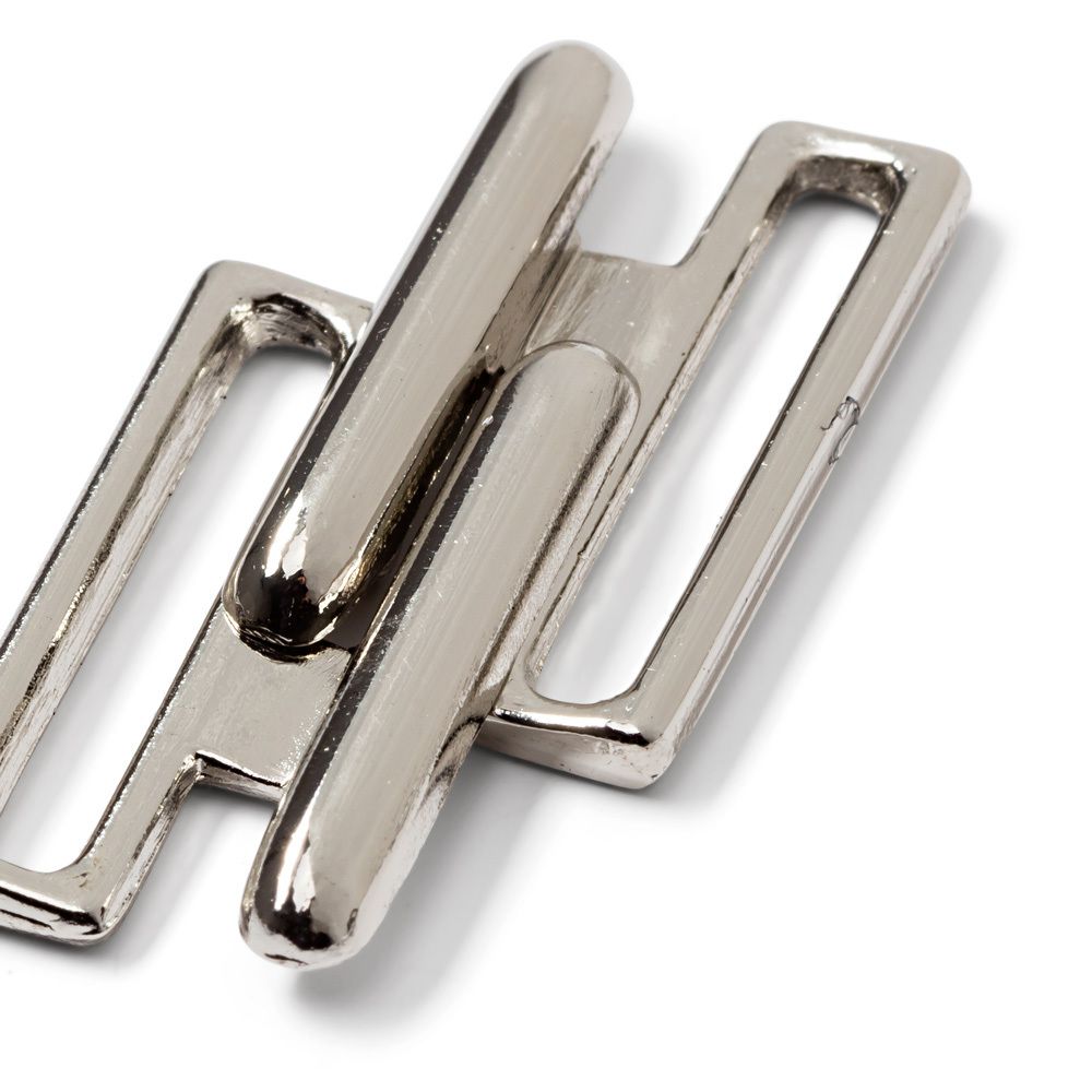 Пряжка-застежка для бикини металл 20.0 мм, 1 шт, под никель, Prym 416130