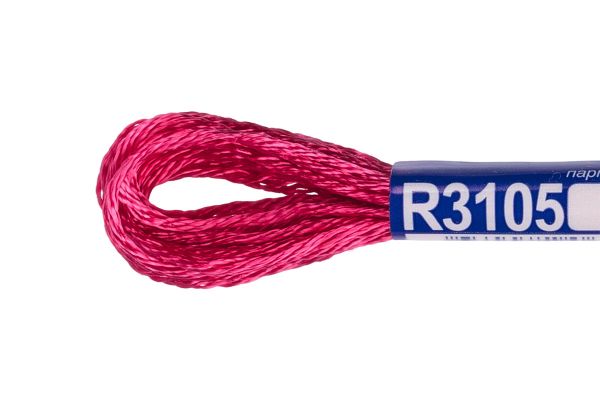 Мулине Gamma вискоза 100%, цв.R3105 т-малиновый, 12 мотков по 8 метров