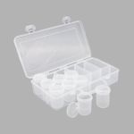 Контейнер для мелочей с 9 баночками 25,8х13х6см