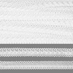 Тесьма декоративная Самоса TBY 01 (1) 18мм цв.белый 01 (F101) уп.9м