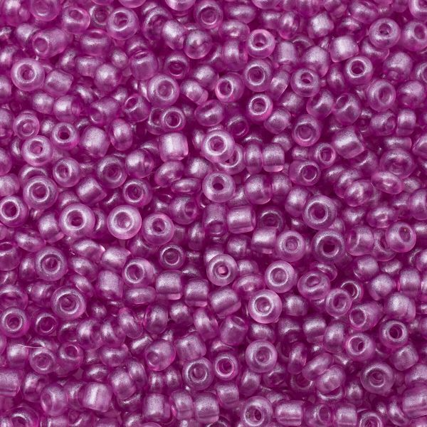 Бисер Astra&Craft 11/0 (2.1 мм), 200 г (10х20 г), цв. 906-О сиреневый/прозрачный