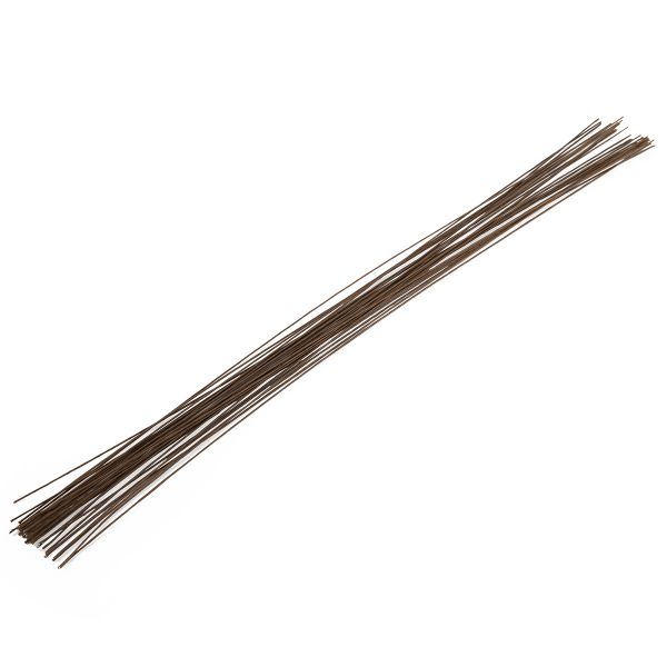 Проволока флористическая в оплетке ⌀0.7 мм, 5х30 шт, 40 см, 03 коричневый, Blumentag FIW-0.7