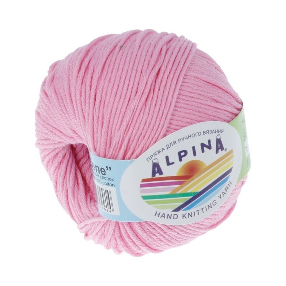 Пряжа Alpina Rene / уп.10 мот. по 50г, 105м, 032 розовый